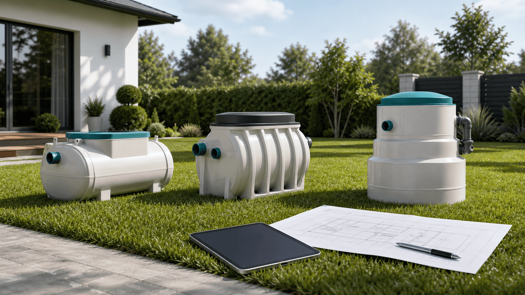 Инженерная иллюстрация неисправности септической системы